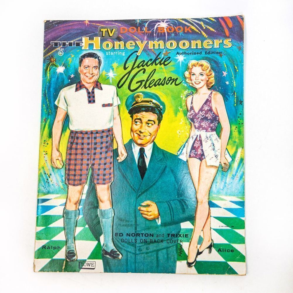 ✨RARE✨ VTG 1956 The Honeymooners Jackie Gleason Paper Dolls - UNCUT - ORIGINAL